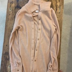 O'Neill Button Sweater Dress, Size Small, Beige Pink